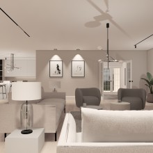 Część wspólna- parter w ciepłych, beżowych kolorach Tychy